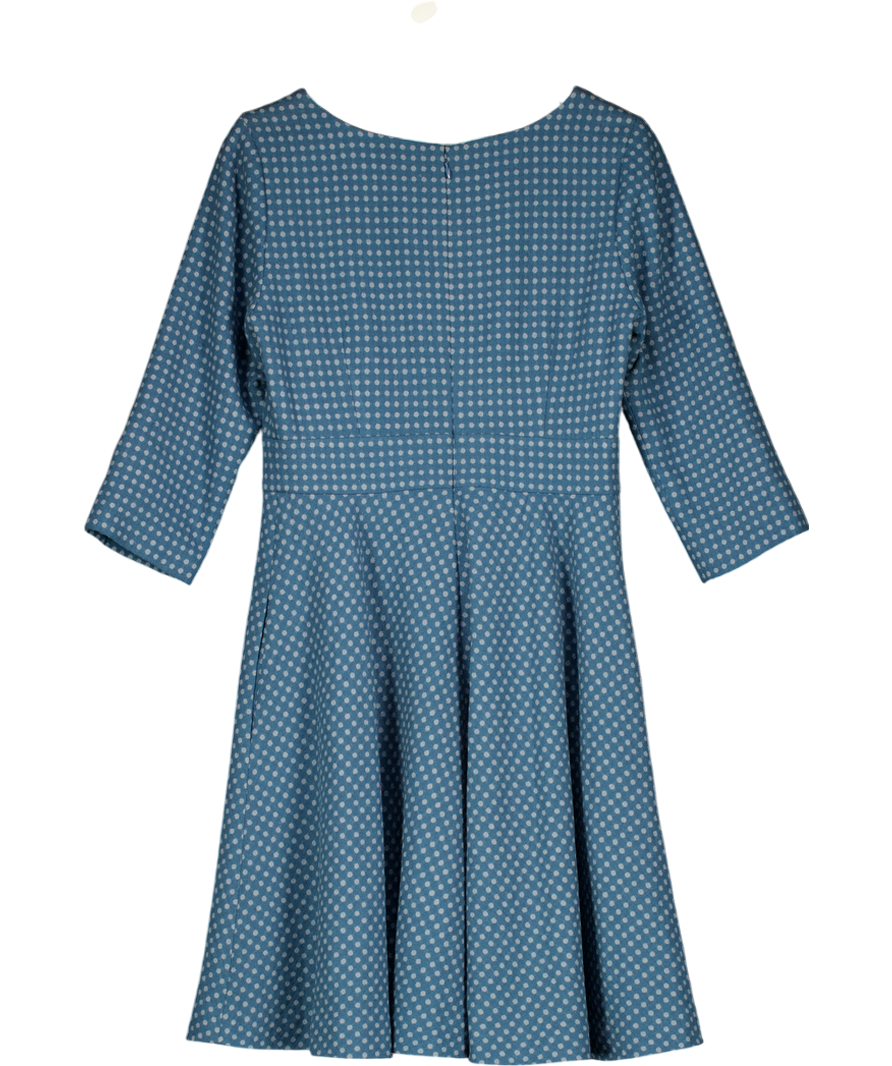 Boden Blue Kate Wool Knee Length Dress UK 12