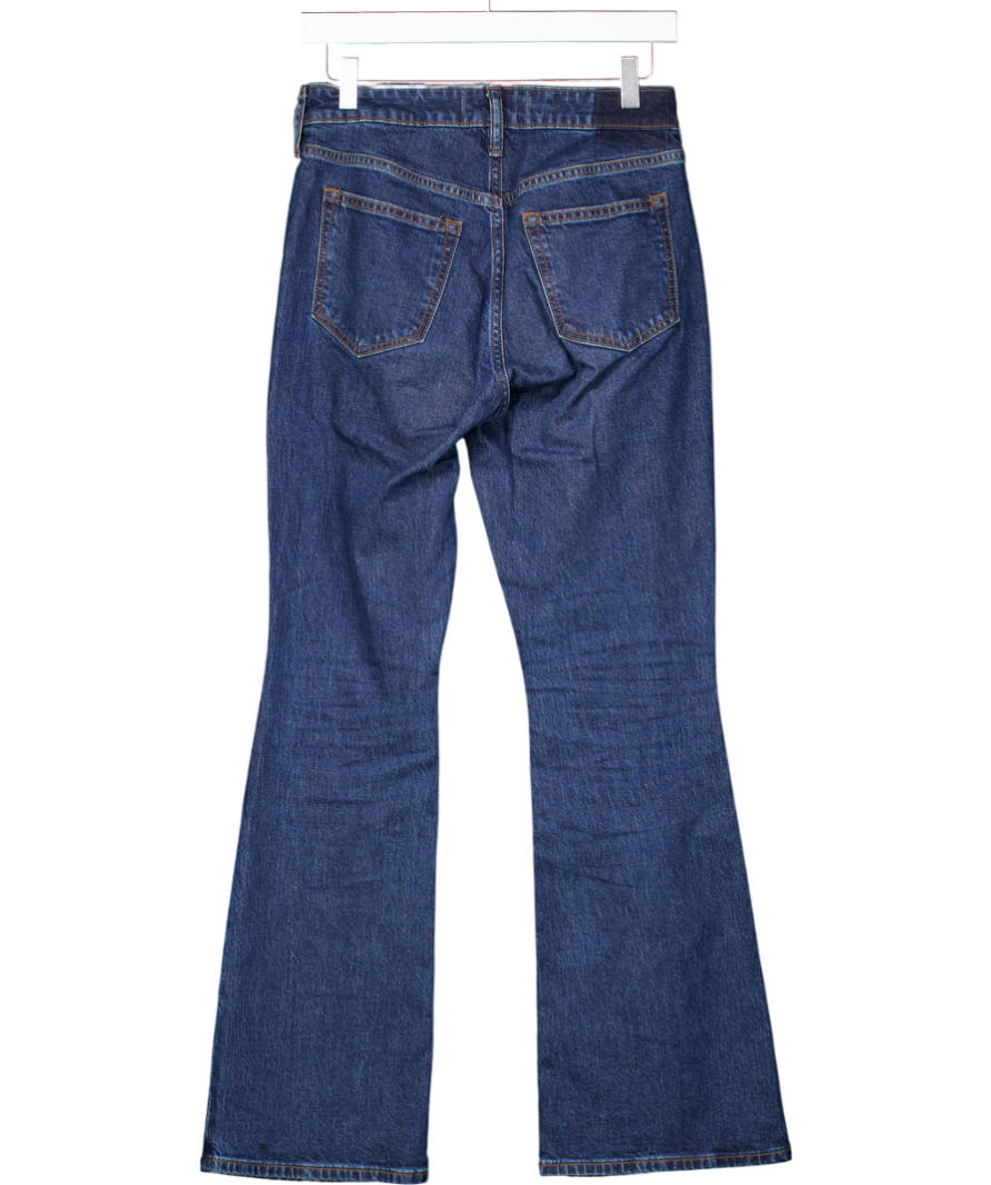 Abercrombie & Fitch Blue Mid Rise Bootcut Jean W25