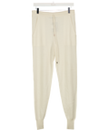 KAREN MILLEN Cream 100% Cashmere Knitted Jogger UK XS