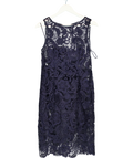 Adrianna Papell Navy Blue Guipure Lace Dress UK 10