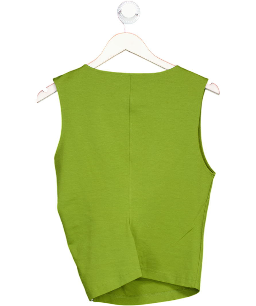 cos Green Sleeveless Twist Detail Top UK S