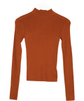 Commense Orange Wool-blend Knit Top UK XS