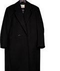 THE COUTURE CLUB Black Oversize Longline Overcoat UK M