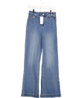 FRIENDS LIKE THESE Light Blue Wash Pocket Tailored Wide Leg Jeans UK 8