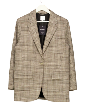 H&M Brown Prince Of Wales Check  Oversize Blazer UK S