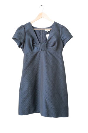 Essentiel Antwerp Blue Bow Front Mini Dress UK 10