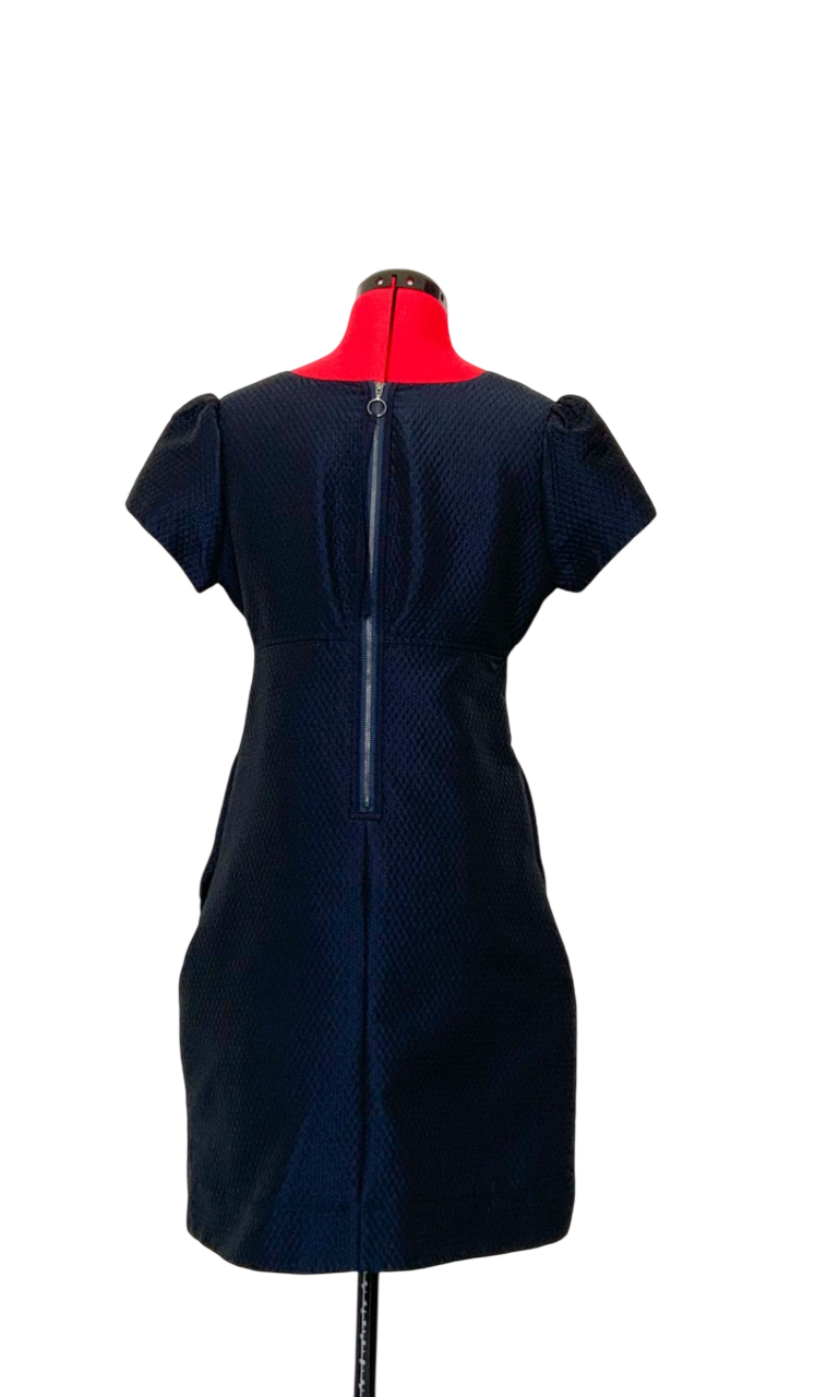 Essentiel Antwerp Blue Bow Front Mini Dress UK 10