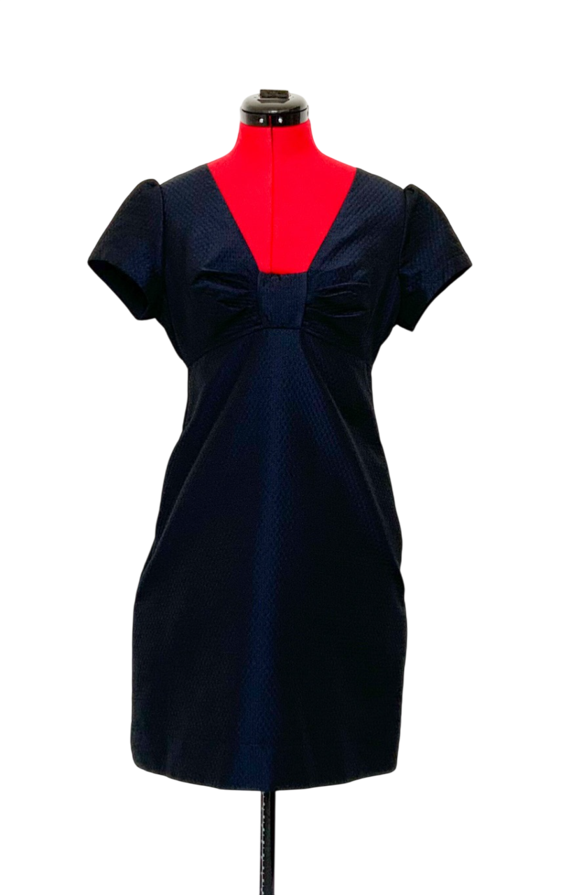 Essentiel Antwerp Blue Bow Front Mini Dress UK 10