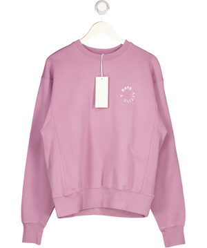 7 DAYS ACTIVE Dusty Lilac Premium 100% Cotton Monday Sweatshirt UK S/M