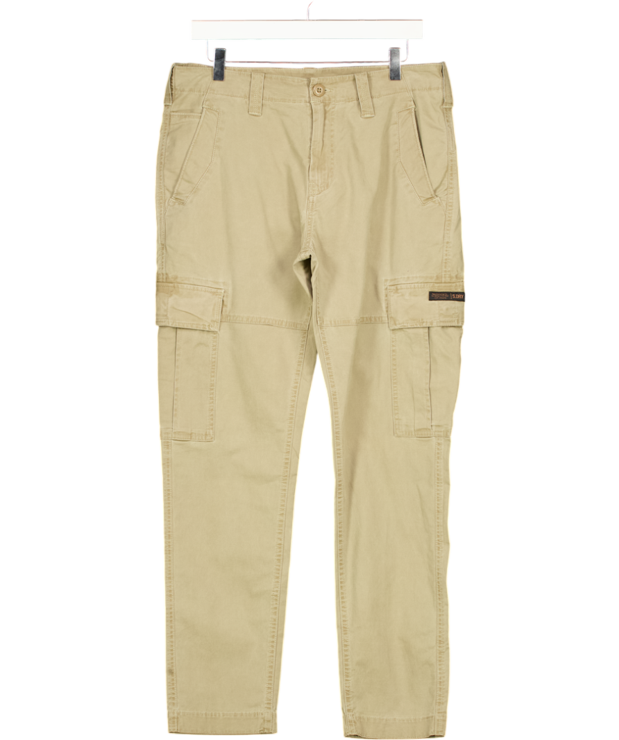 Superdry Beige Para Cargo Slim Pants UK L