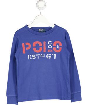 POLO RALPH LAUREN Blue Logo Long Sleeve Top 4 Years