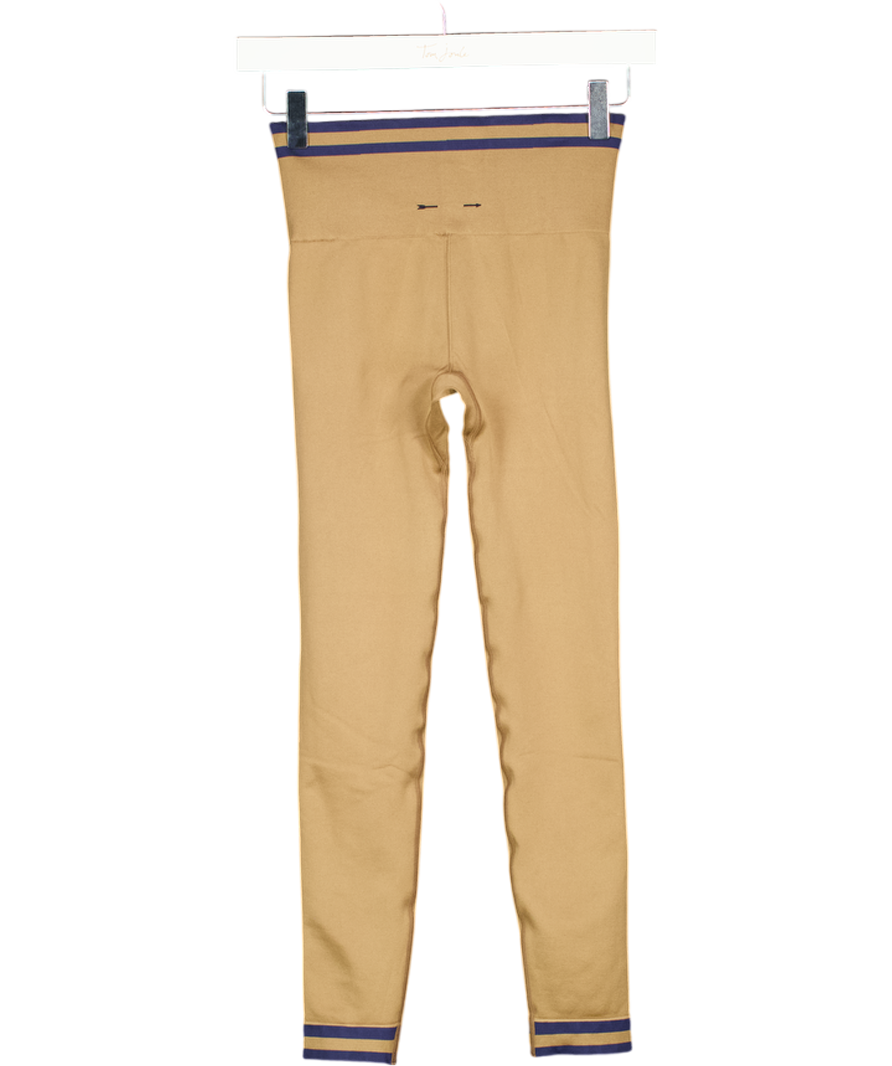 THE UPSIDE Brown Form Seamless 25in Midi Pant UK XS