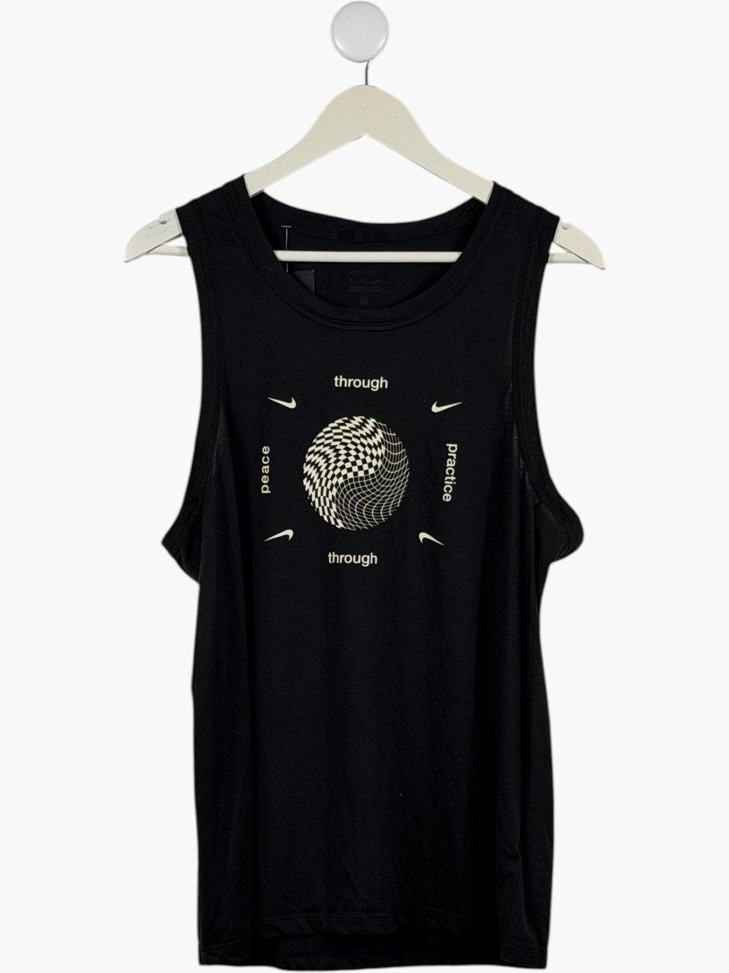NIKE Black Dri-Fit Graphic Tank Top Small