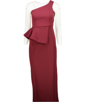River Island Red Stretchy Draped Midi Dress UK XS