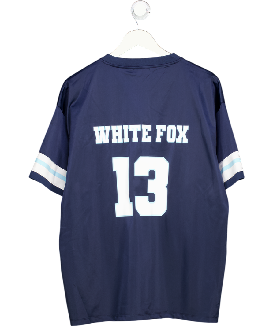 White Fox Blue Friday Night Lights Oversized Jersey UK M/L