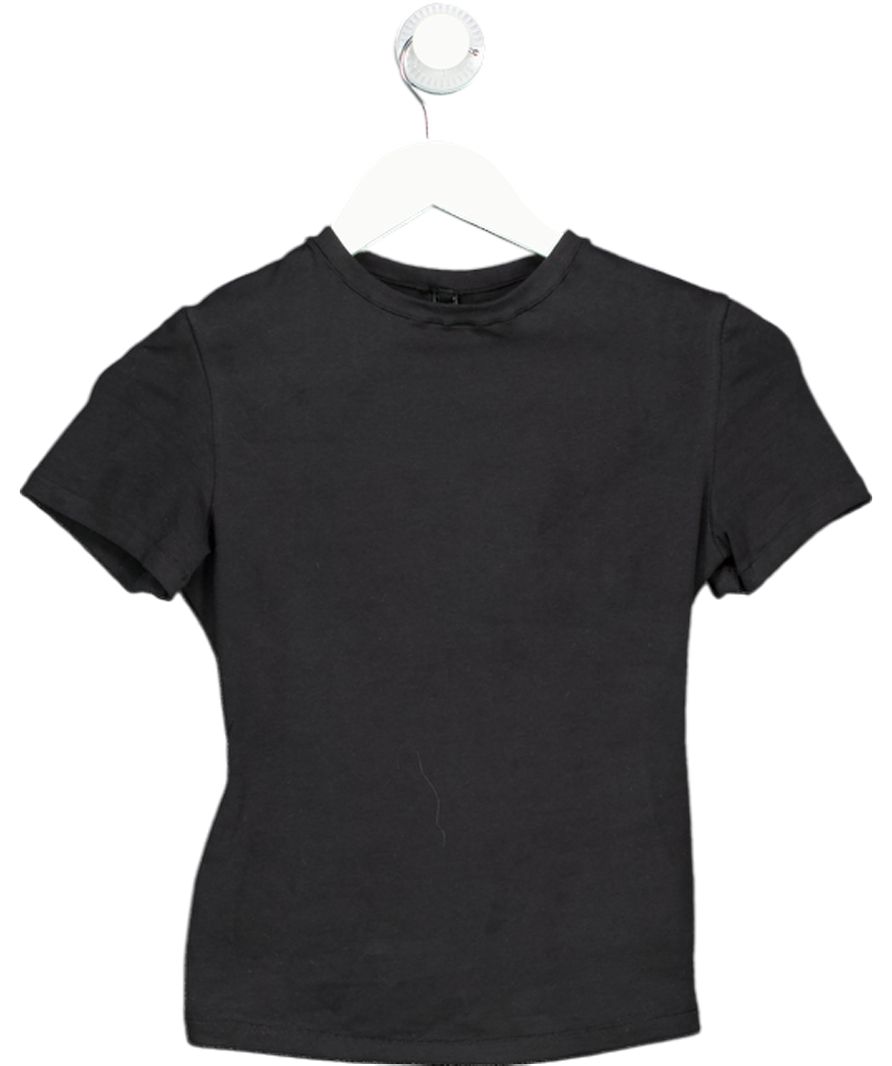 SKIMS Black Cotton Jersey T-shirt UK S