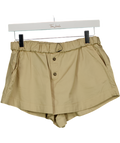 ZARA Beige Boxer Style Shorts UK XS