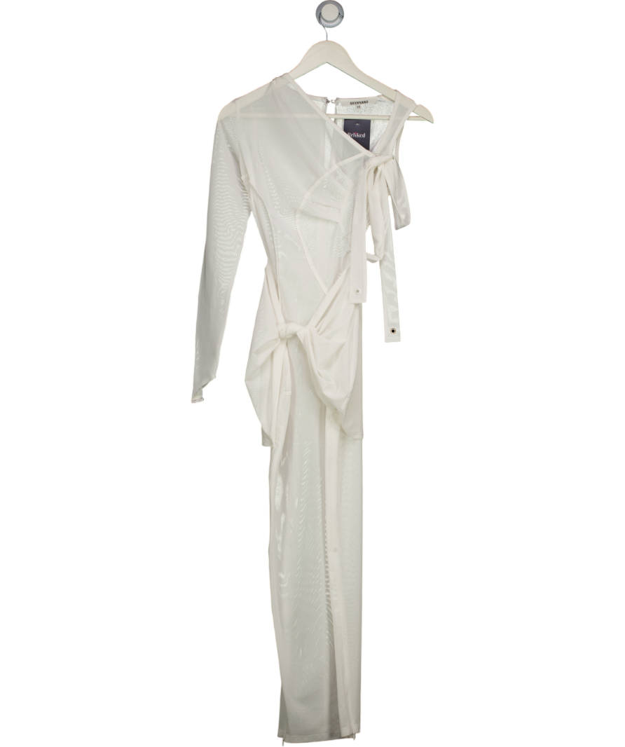 BBXBRAND White Bodycon Maxi Dress UK XS