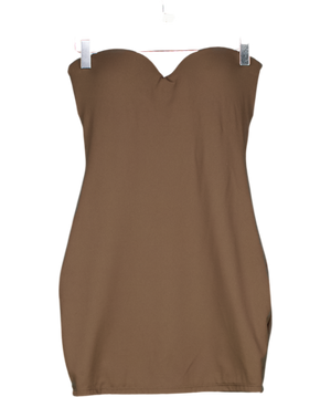 Mars the Label The Sculpt Strapless Mini In Brown UK 8