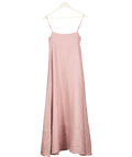 VRG GRL Behati Linen Camisole Maxi Dress In Dusty Pink UK 8