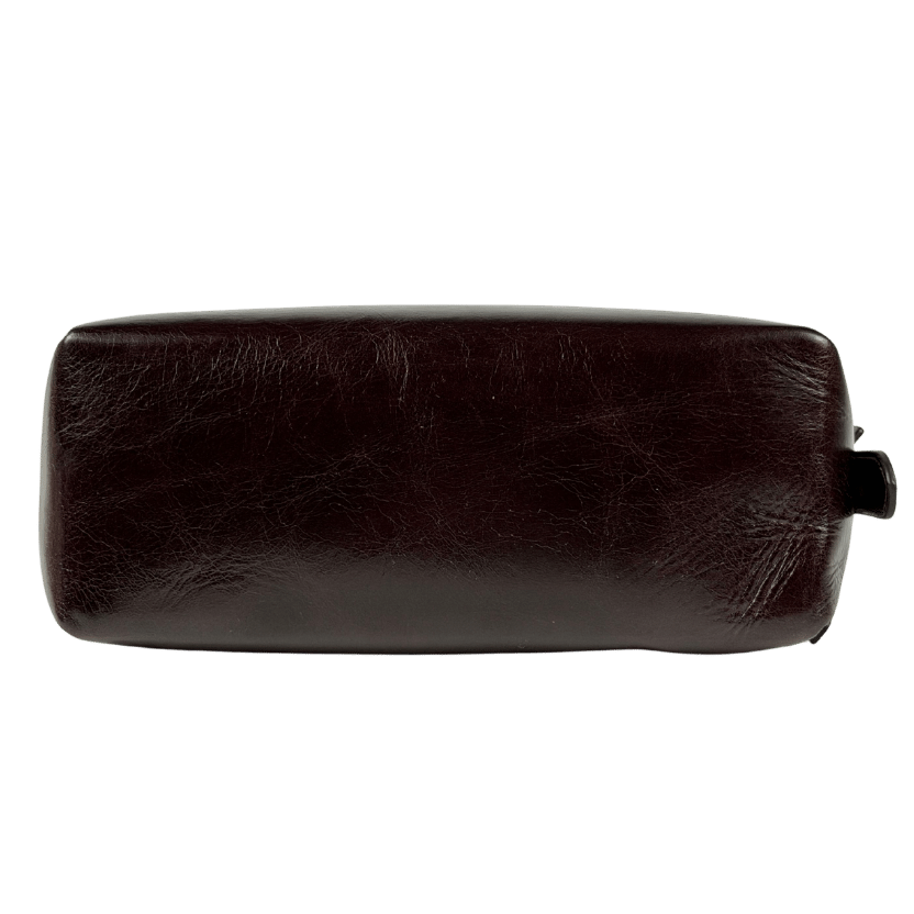 ELLEME PARIS Brown Trousse Vintage Leather Chestnut / Gold One Size