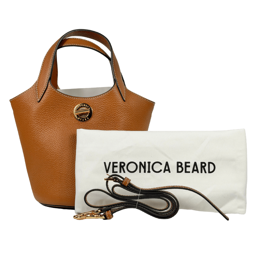 VERONICA BEARD Anchor Bag Tan Brown Leather Top-handle Bag