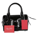 Roger Vivier Black Belle Vivier Bag In Patent Leather Mini