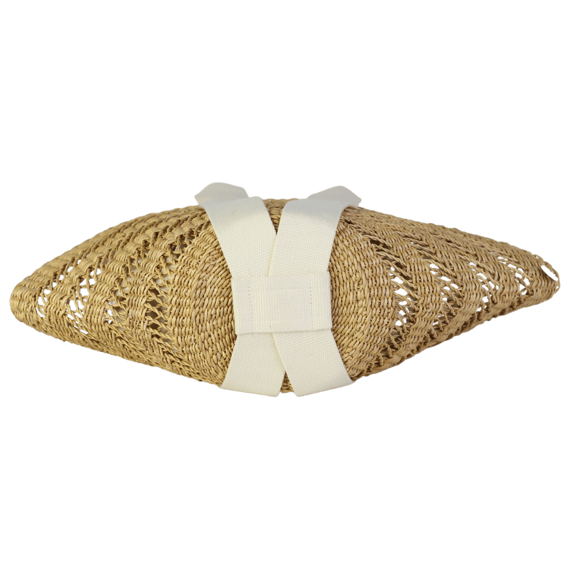 muun Cream Small Straw Sophie Tote Bag One Size