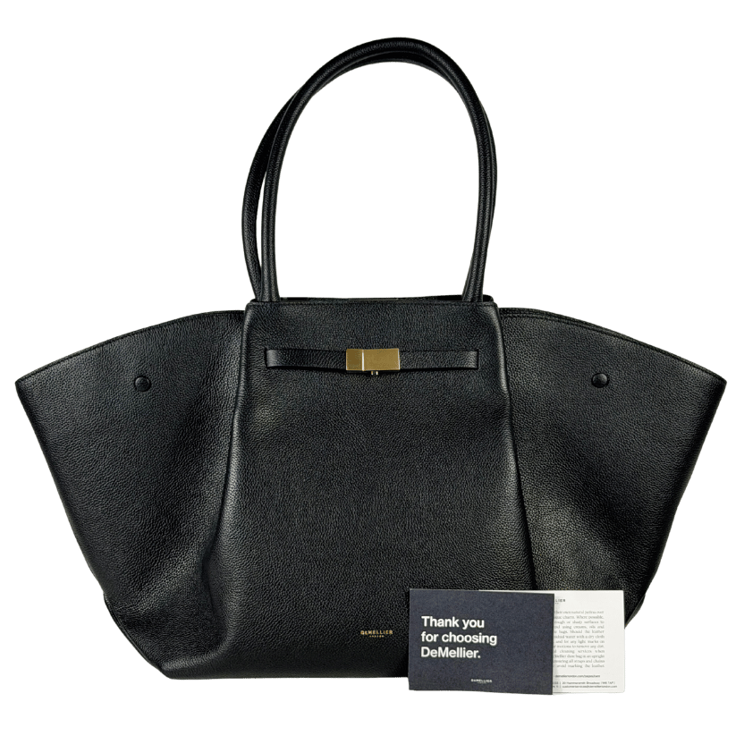 DEMELLIER LONDON Black New York Leather Tote Bag