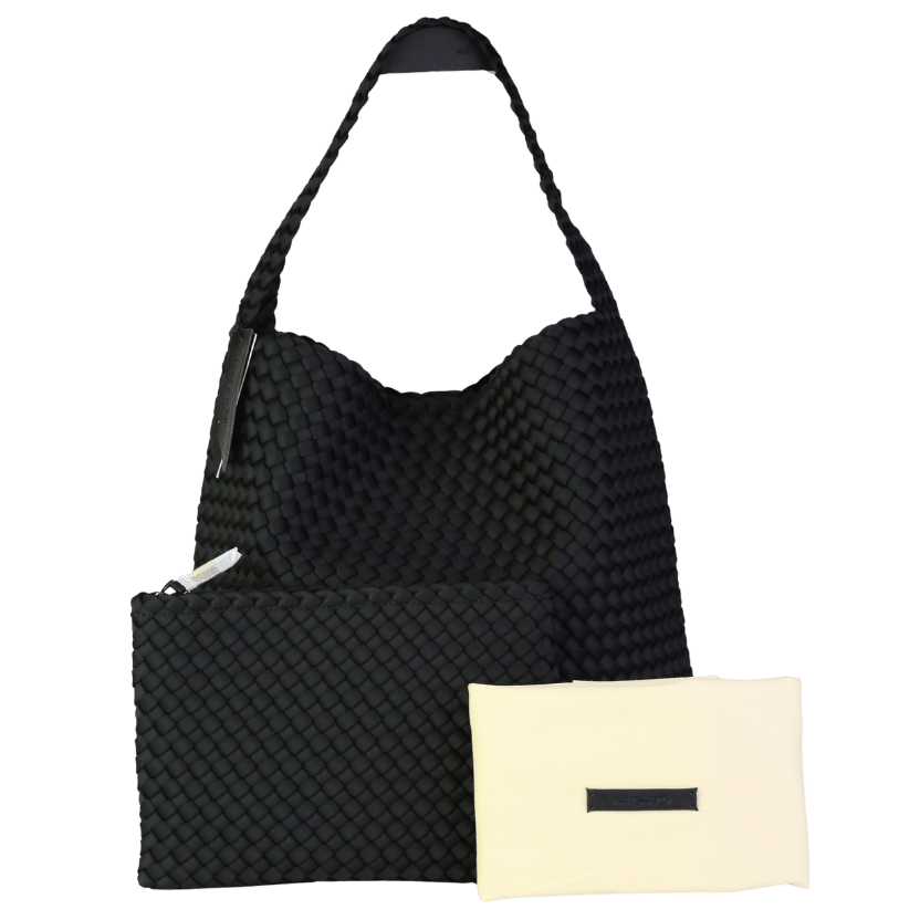 naghedi Black Nomad Medium Hobo Tote Bag One Size