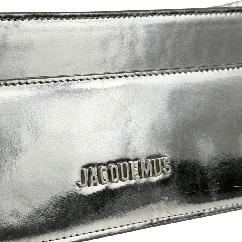 JACQUEMUS Metallic Le Ciuciu Leather Shoulder Bag