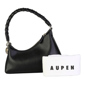 AUPEN Aupen Nirvana Black Noir/gold Hardware Shoulder Bag