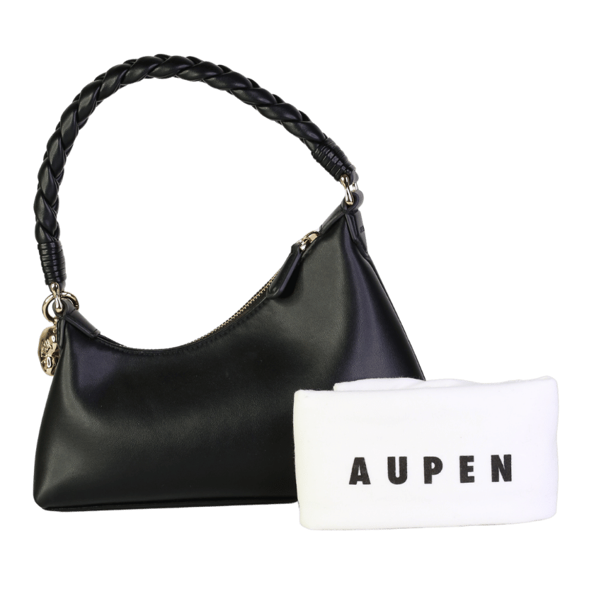 AUPEN Aupen Nirvana Black Noir/gold Hardware Shoulder Bag