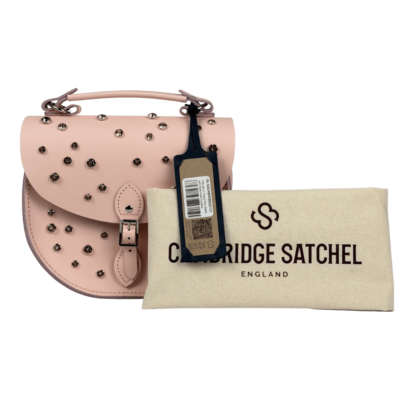 THE CAMBRIDGE SATCHEL COMPANY Cloud Pink Matte With Swarovski Crystals Leather Bag One Size