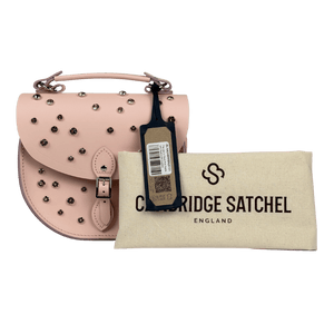 THE CAMBRIDGE SATCHEL COMPANY Cloud Pink Matte With Swarovski Crystals Leather Bag One Size