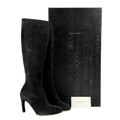 DRIES VAN NOTEN Black Suede Knee-high Boots UK 4 EU 37