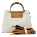 ALDO Cream / Tan / Gold Sloana  Top Handle Bag With 2 Shoulder Straps