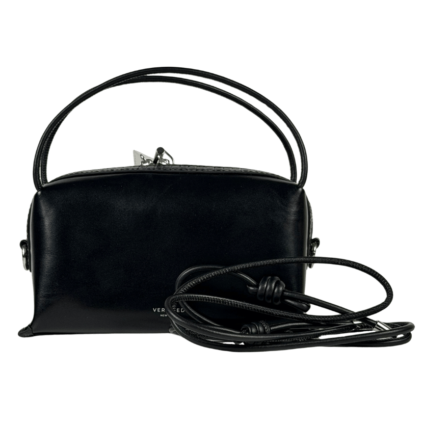 VERAFIED NEW YORK Black Lizard Café Mini Bag