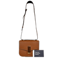 DEMELLIER LONDON The Vancouver Leather Handbag - Tan Brown Small Grain Ecru Stitching