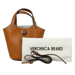 VERONICA BEARD Anchor Bag Tan Brown Leather Top-handle Bag
