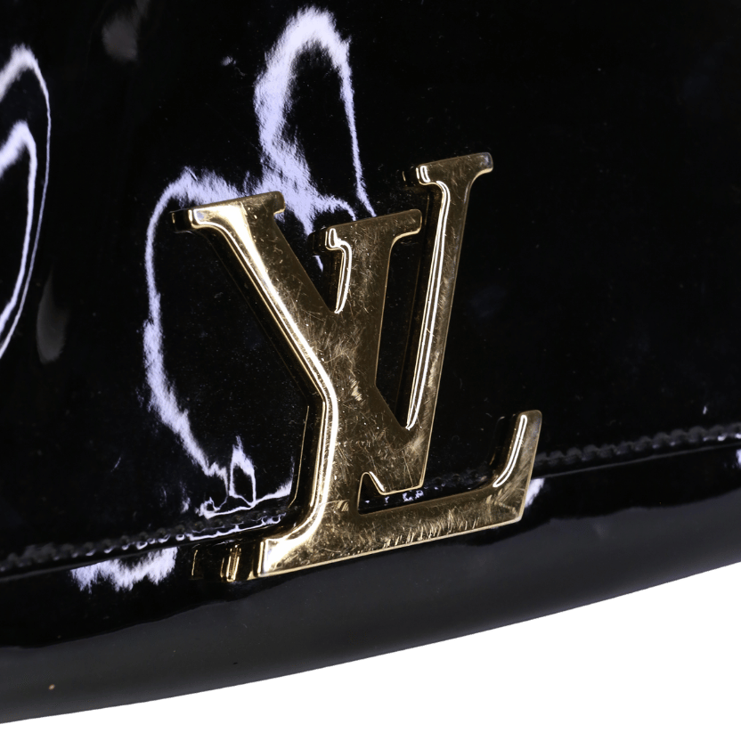Louis Vuitton Black Louise Patent Leather Crossbody Bag
