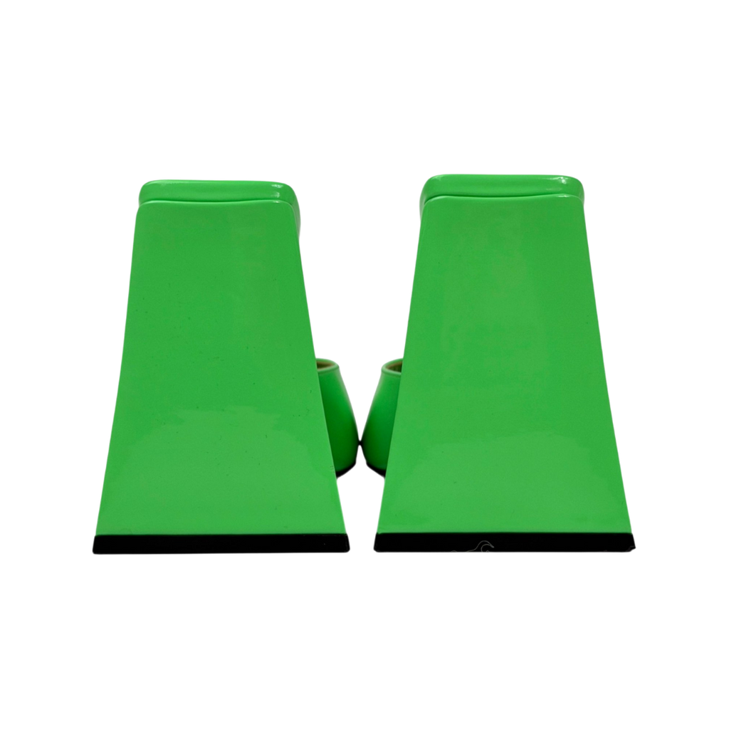 THE ATTICO Green Devon 115mm Mules Sandals EU 38 UK 5
