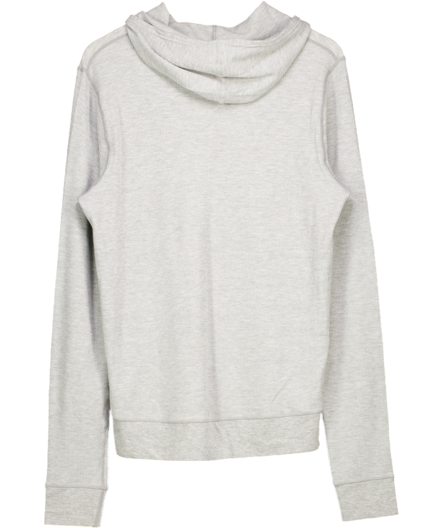 Vuori Grey Lightweight Waffle Hoodie UK S