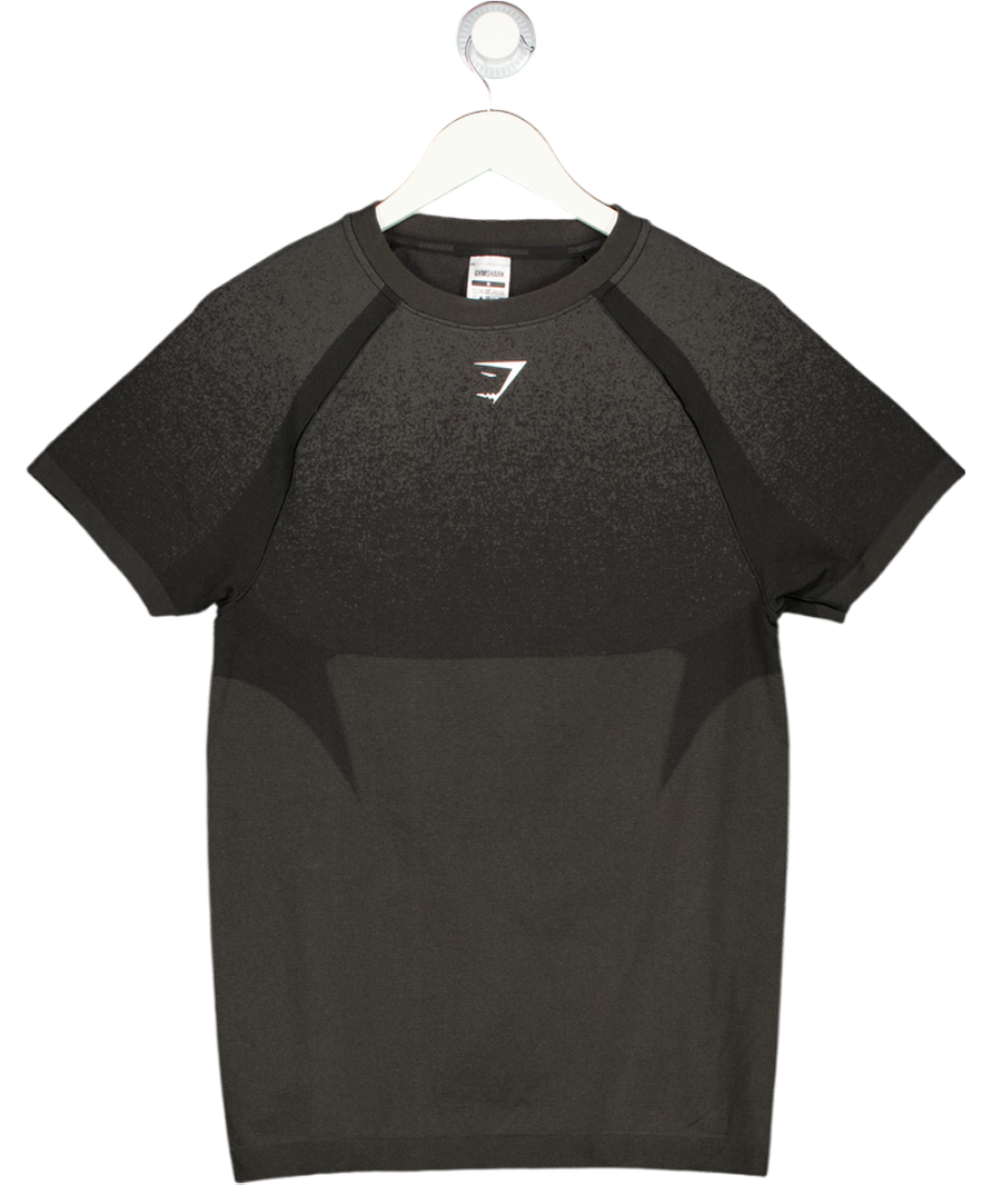 gymshark Black Shadow Seamless T-shirt UK M