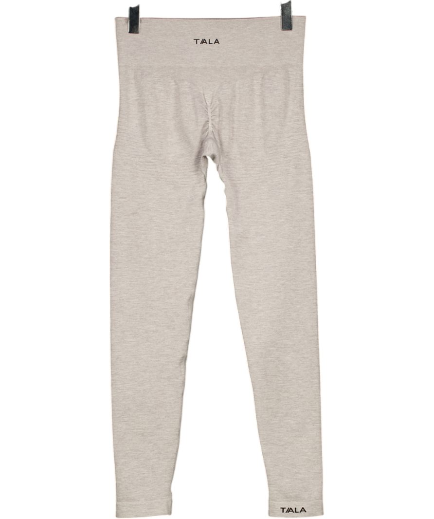 T/ALA Grey Seamless Rib Legging UK S