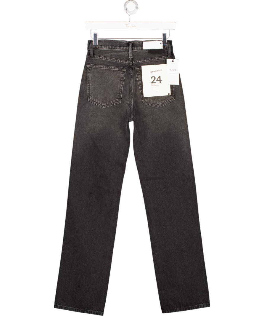 RE/DONE Black High Rise Loose 90's Jeans W24