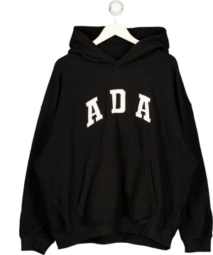 ADANOLA Black Oversize Logo Hoodie UK XL