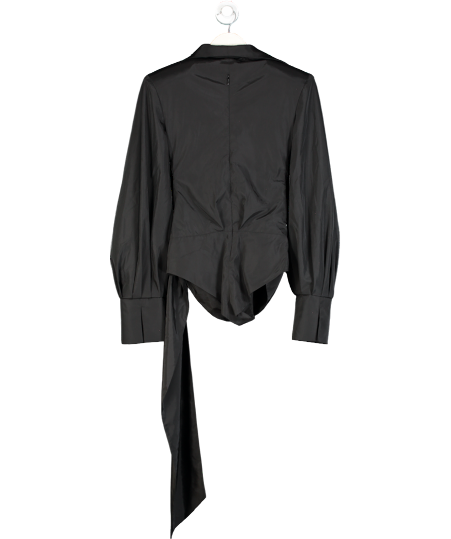 The Dolls House Black Deep Plunge Bodysuit UK XS