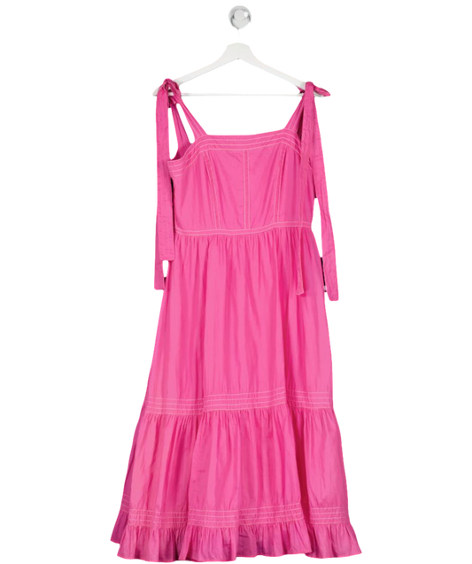 bamford Pink Xmartha Bayou Strappy Cotton Dress UK S