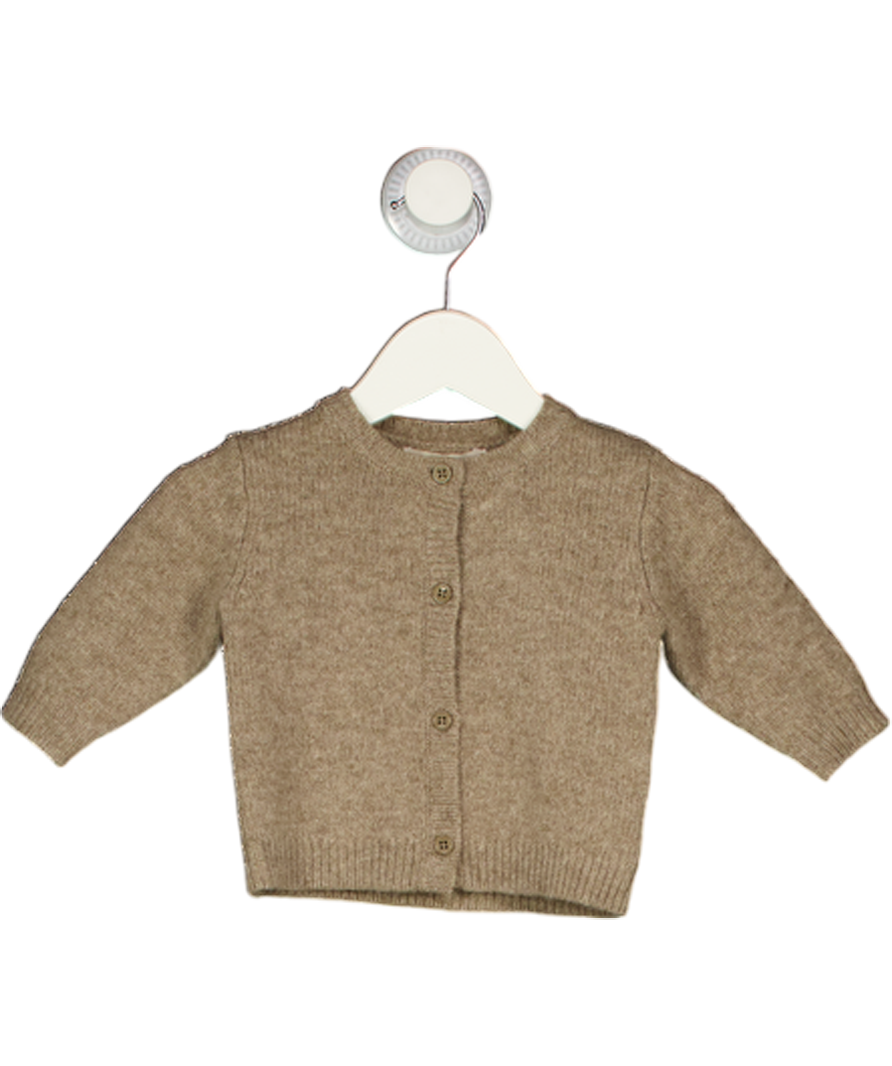 Caramel baby & child Brown Wool Cardigan 0-3 Months